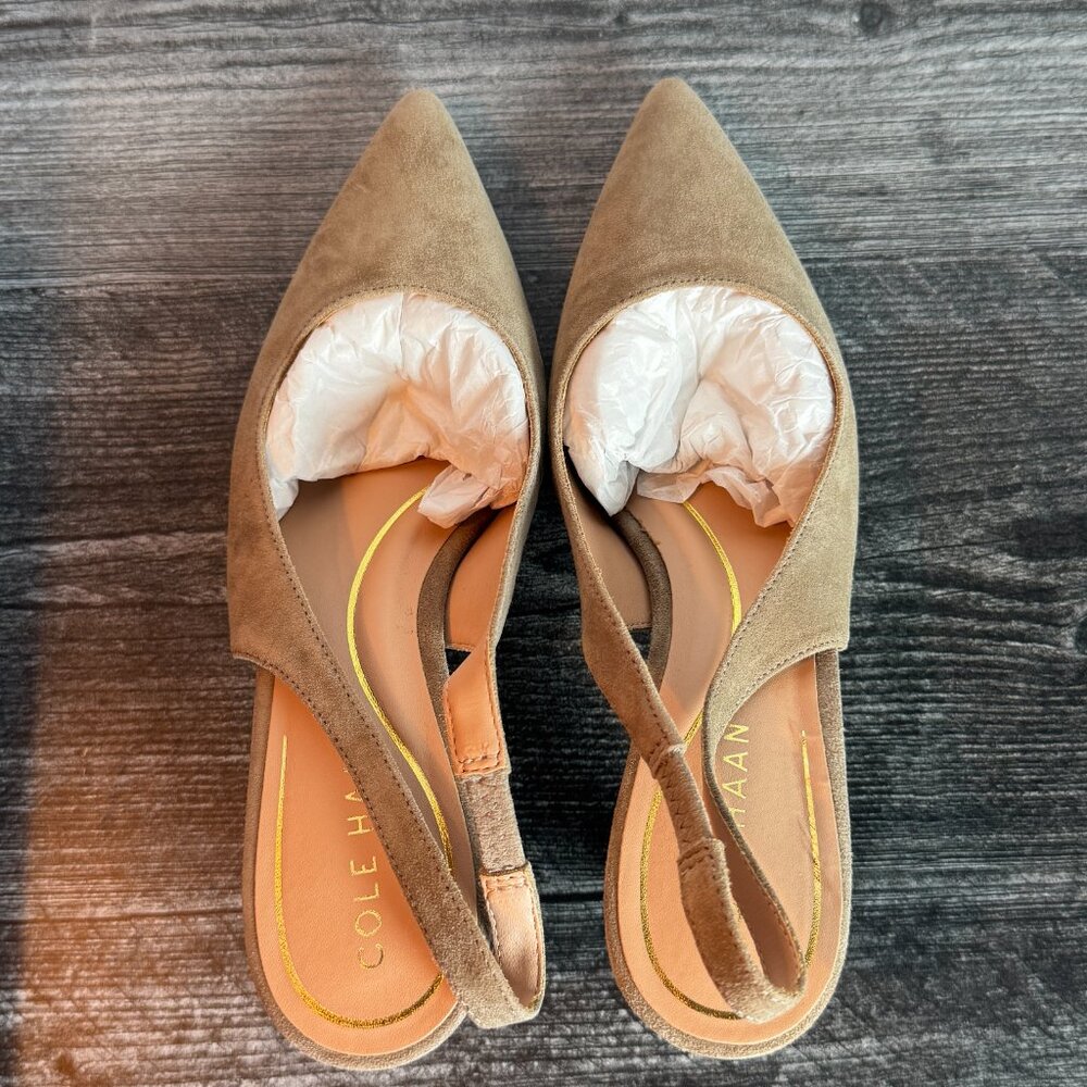 Cole Haan Vandam Sling Pump - Irish Coffe Suede - Picture 2 of 4